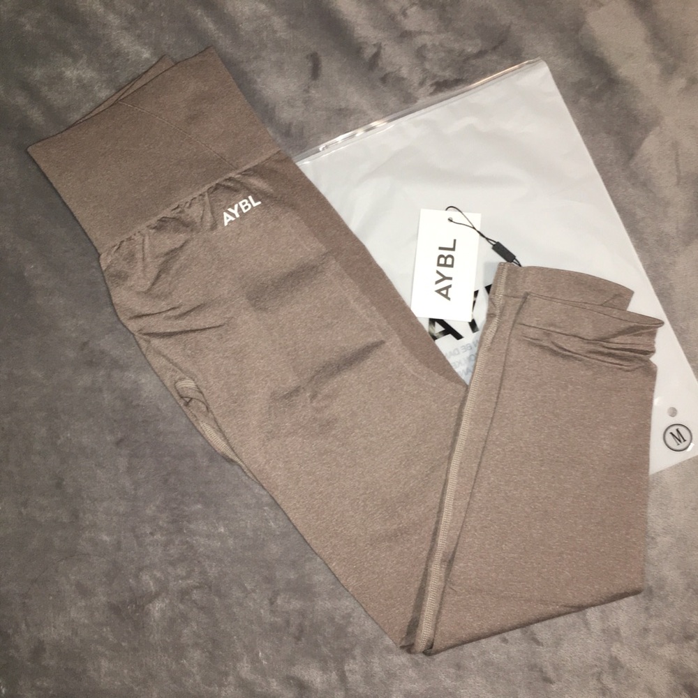 AYBL Empower Seamless Leggings Taupe Marl M